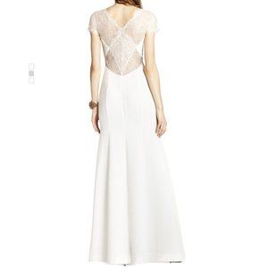 BCBGMAXAZRIA Julia Fitted Lace-Back Gown